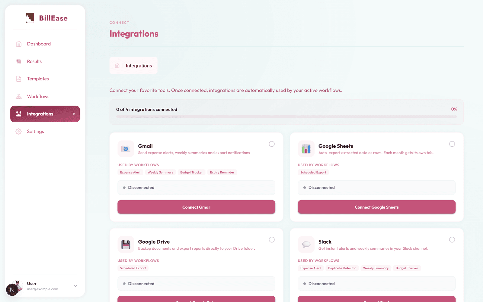 BillEase project screenshot