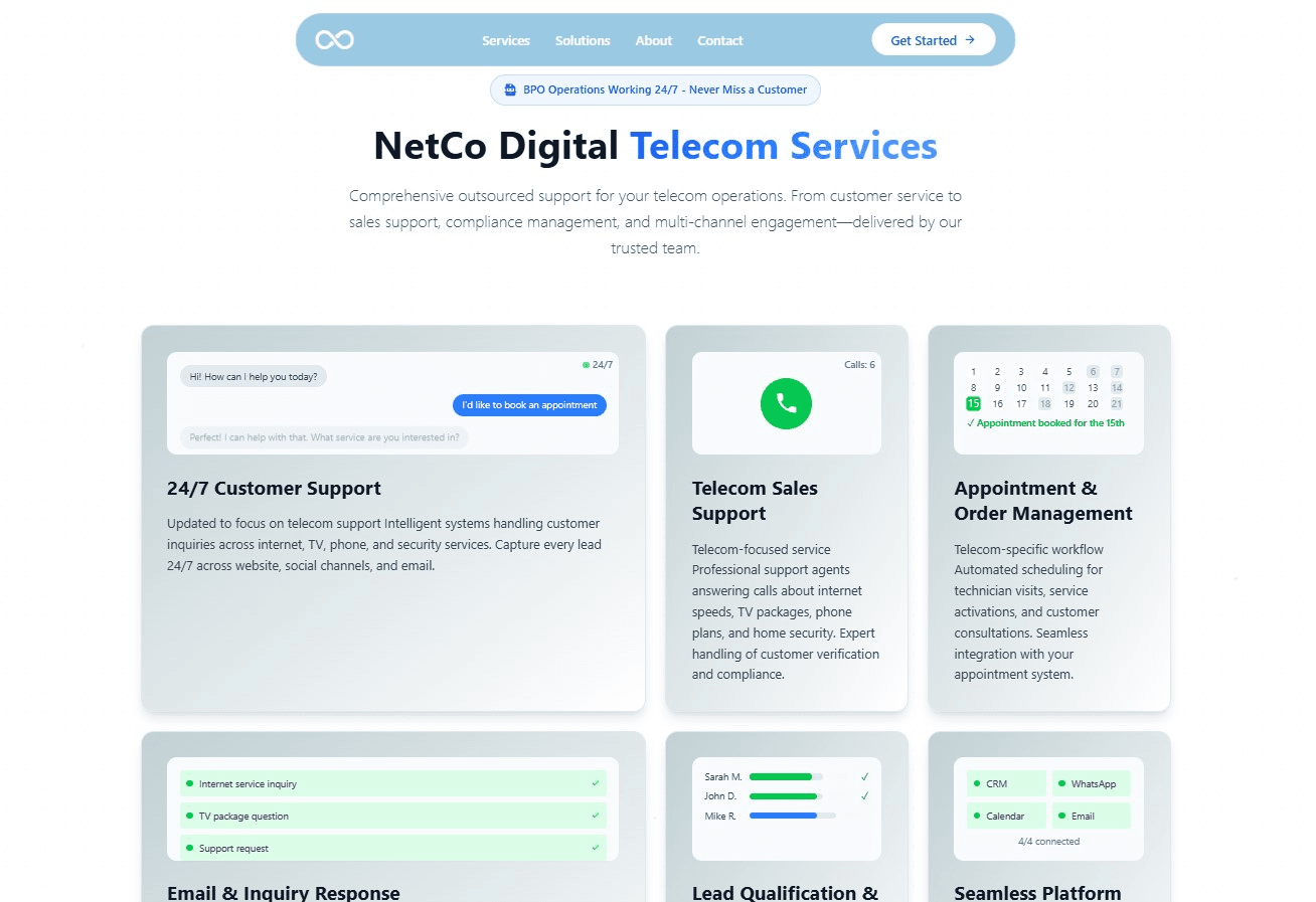 NetCo Digital project screenshot